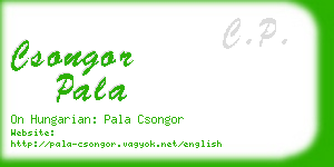 csongor pala business card